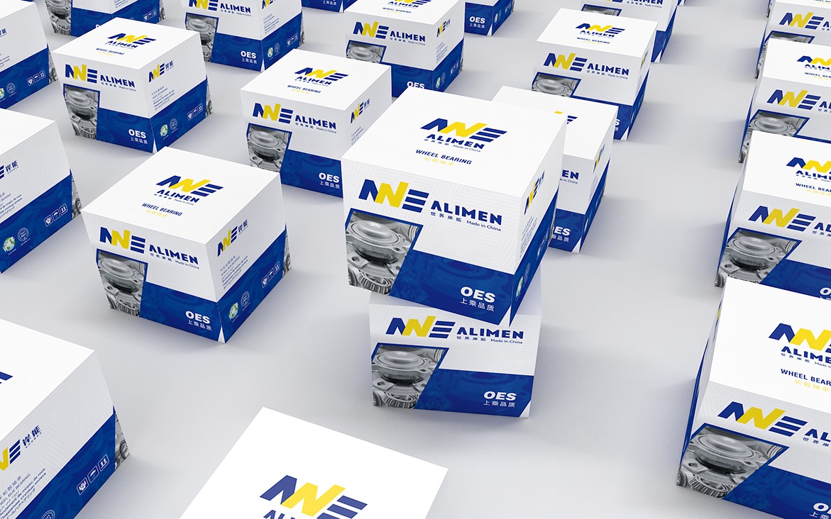 ALIMEN岸能轮毂轴承包装设计, ALIMEN Wheel Hub Bearing Packaging Design